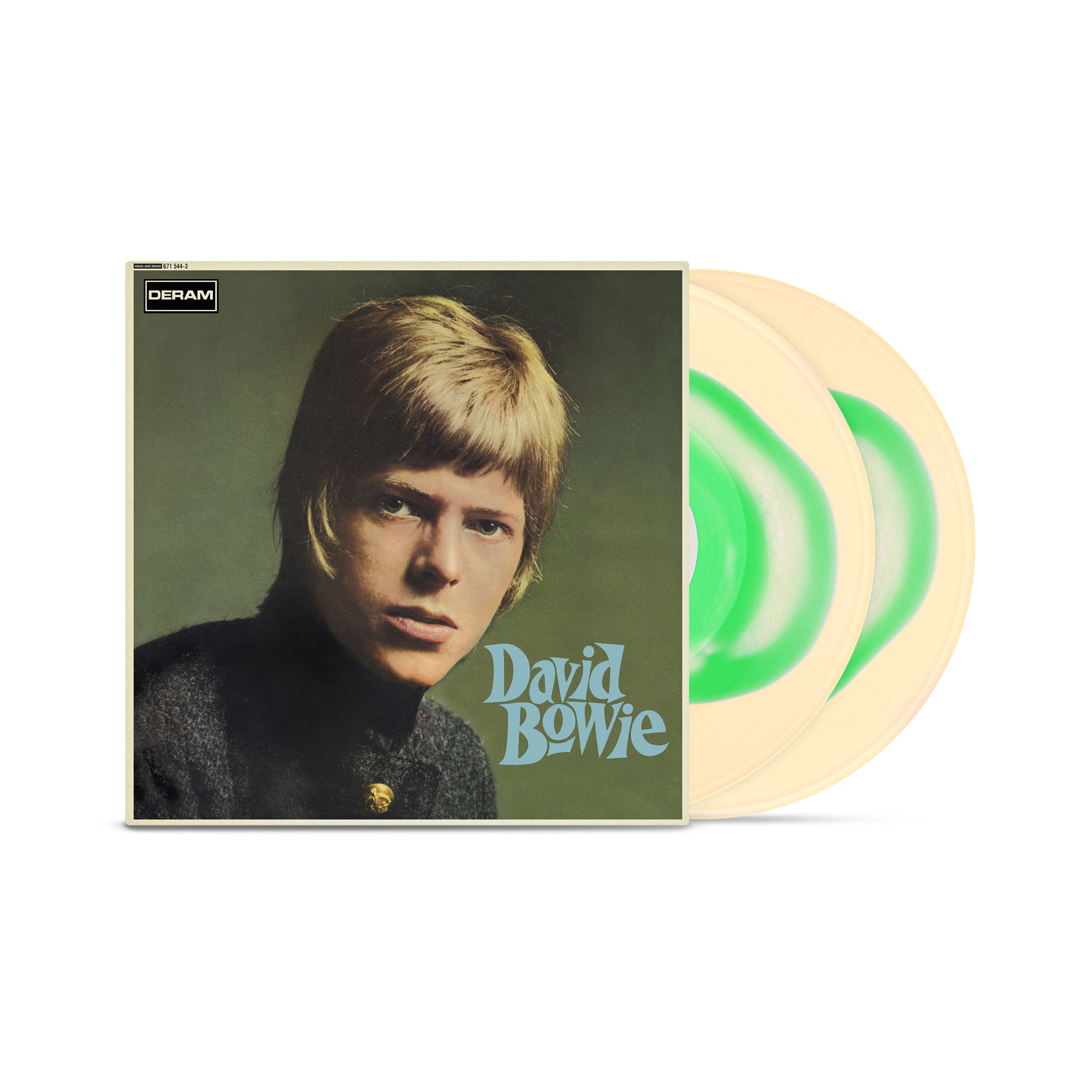 David Bowie Green & Cream Splatter Limited Edition 2LP