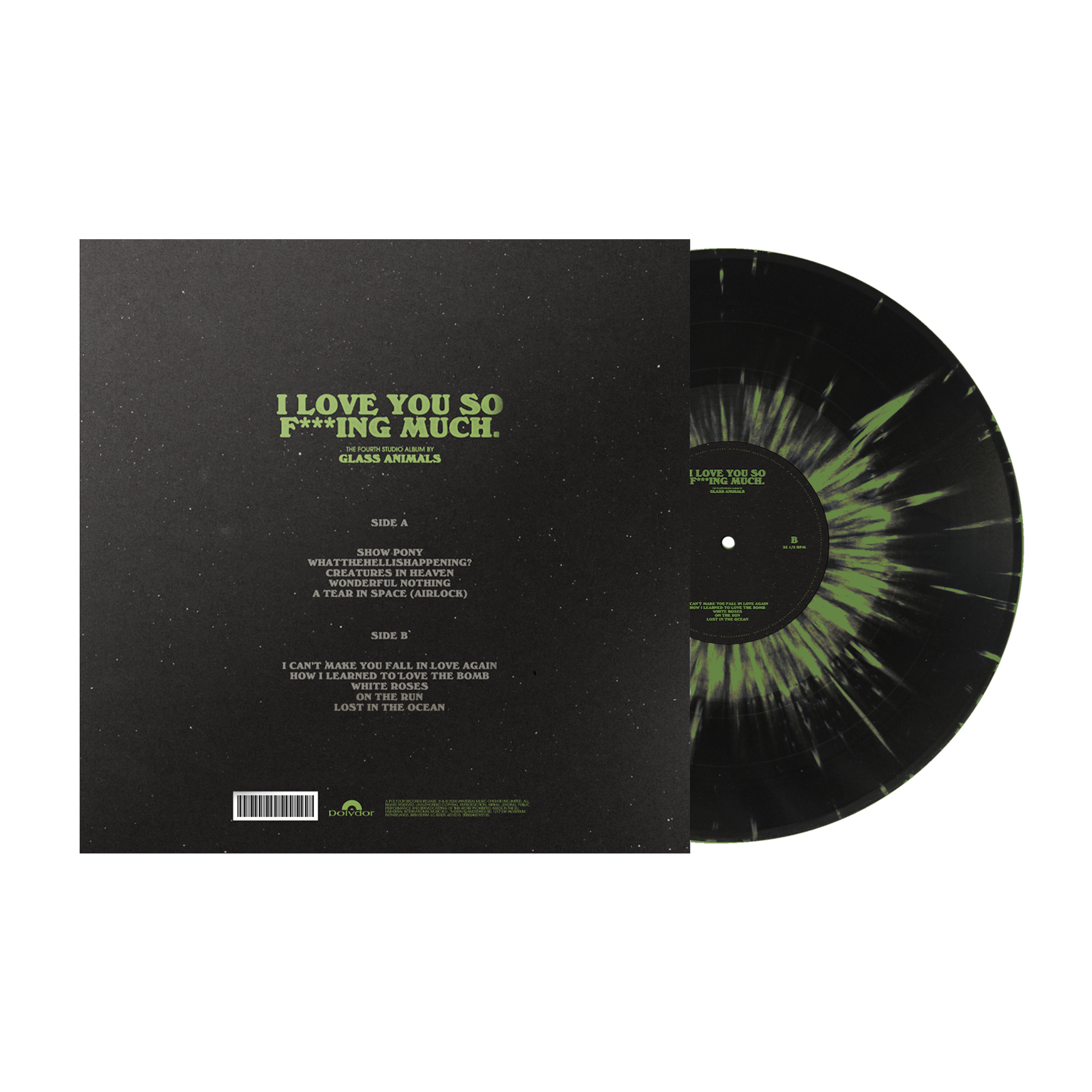 I Love You So F***ing Much: Spotify Fans First Black and Green Splatter Vinyl