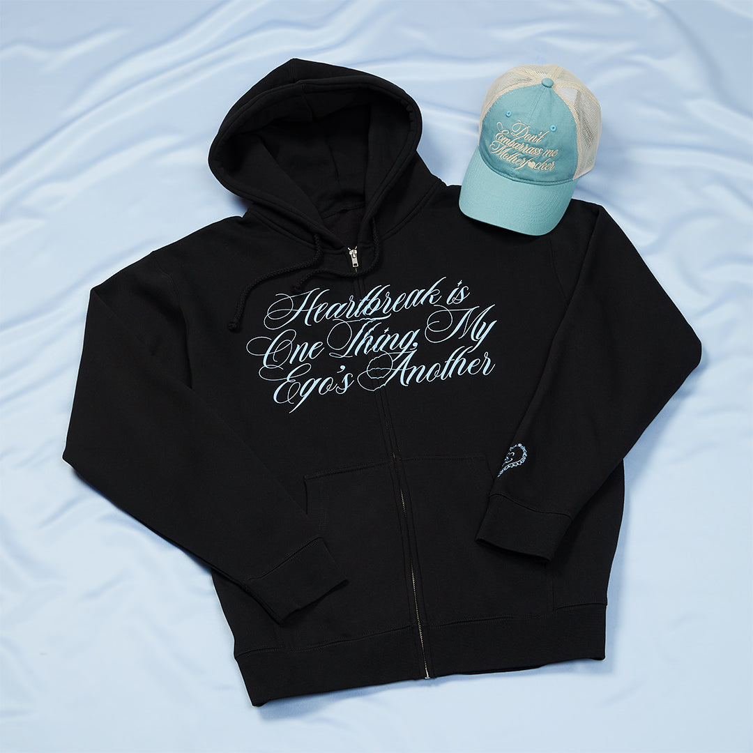 don't embarrass me zip up hoodie