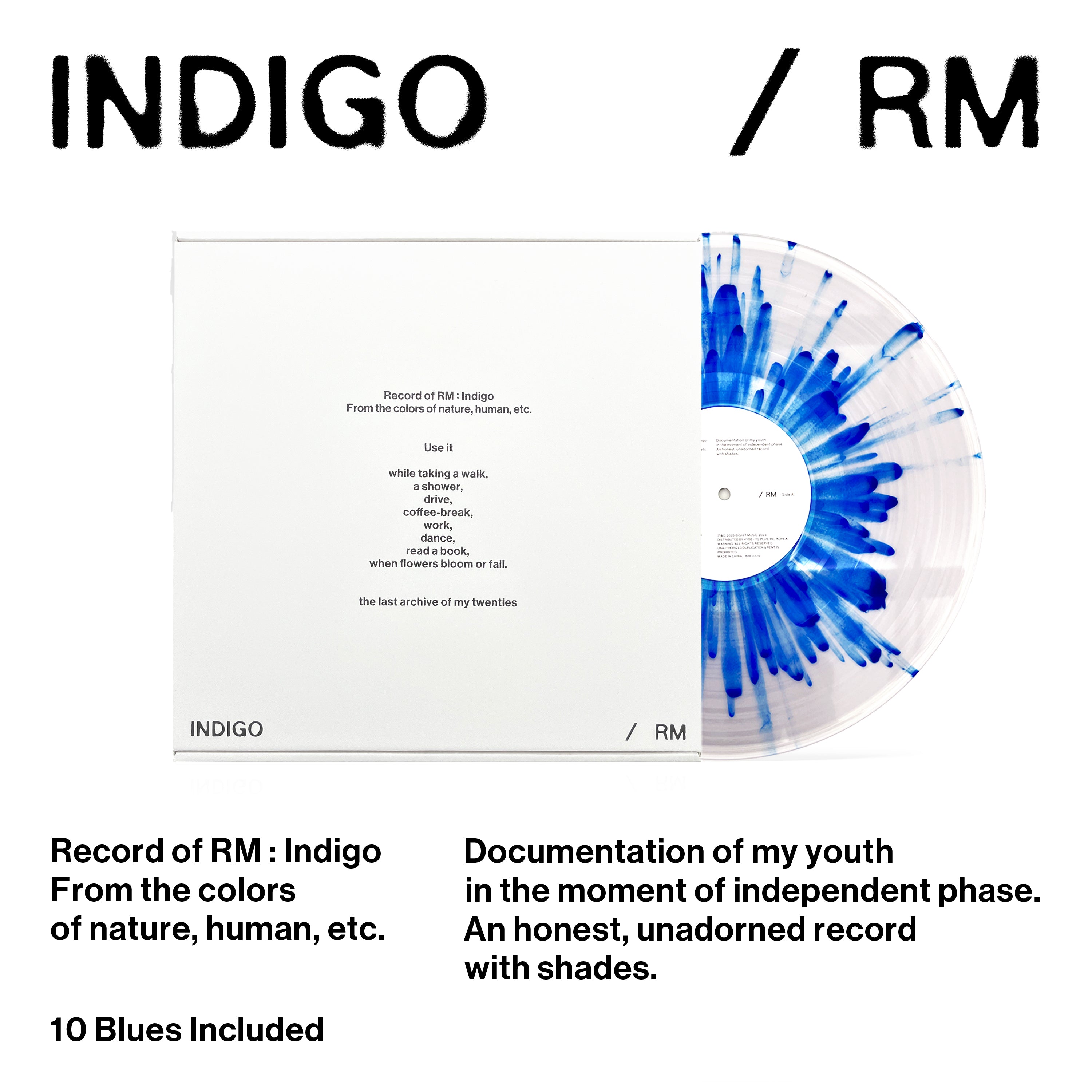 INDIGO par RM de BTS Vinyle