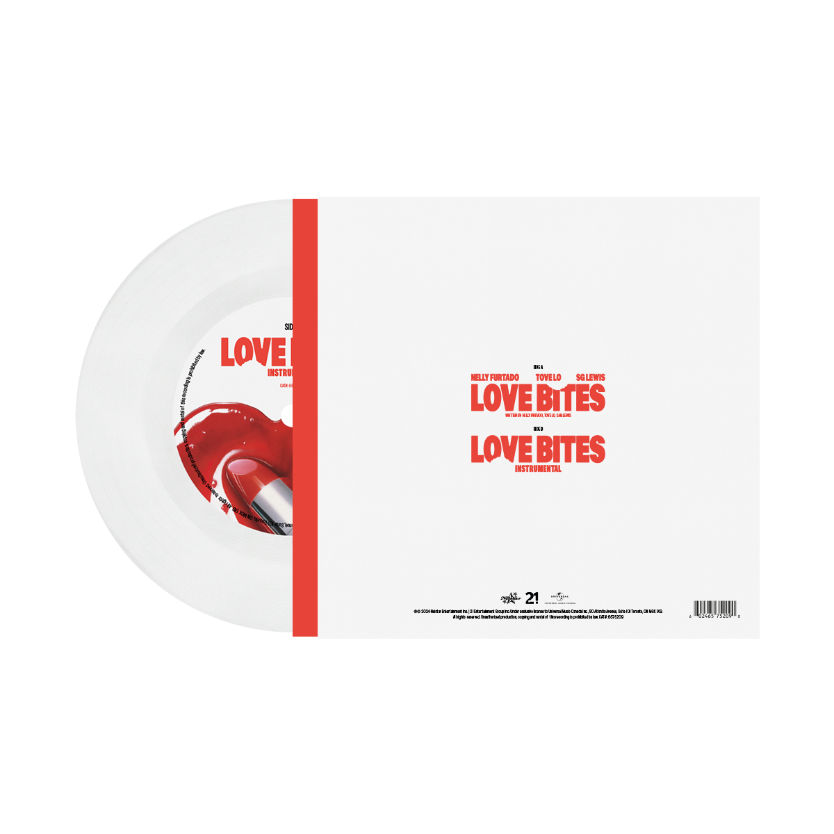 Love Bites 7" Vinyle Blanc