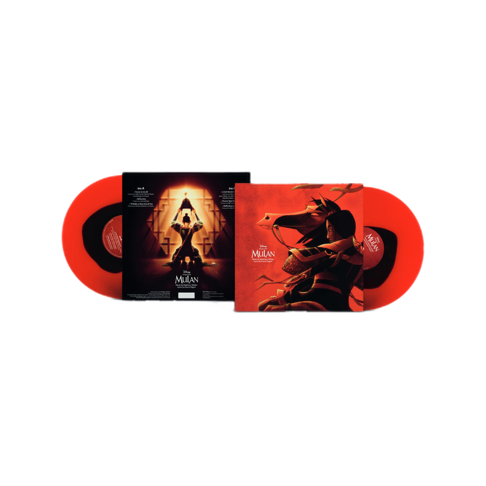 Chansons de Mulan : vinyle LP couleur rouge rubis et obsidienne en édition limitée 