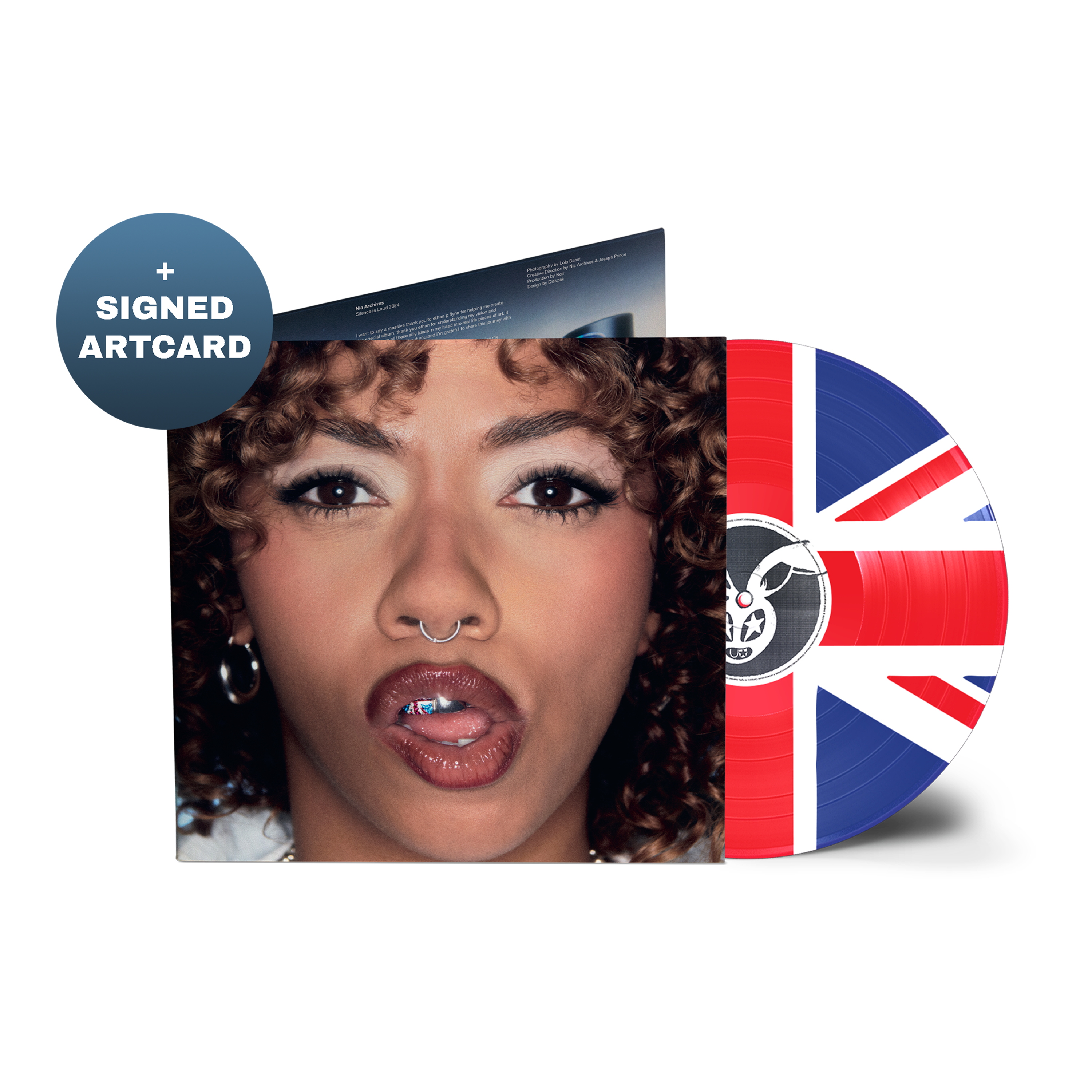 Silence Is Loud - Disque photo exclusif Union Jack [Exclusivité magasin] + carte d'art signée