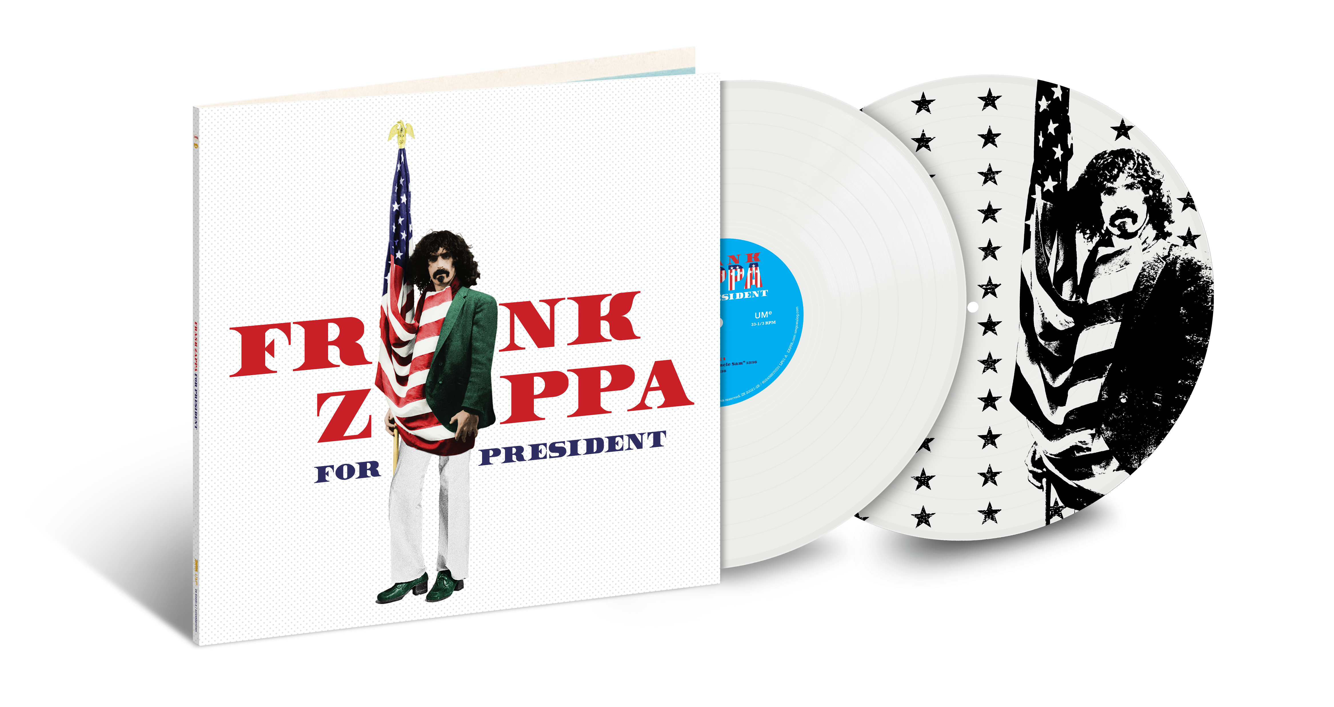 Frank Zappa For President (2LP) *Mystery Vinyl* - Red or White or Blue