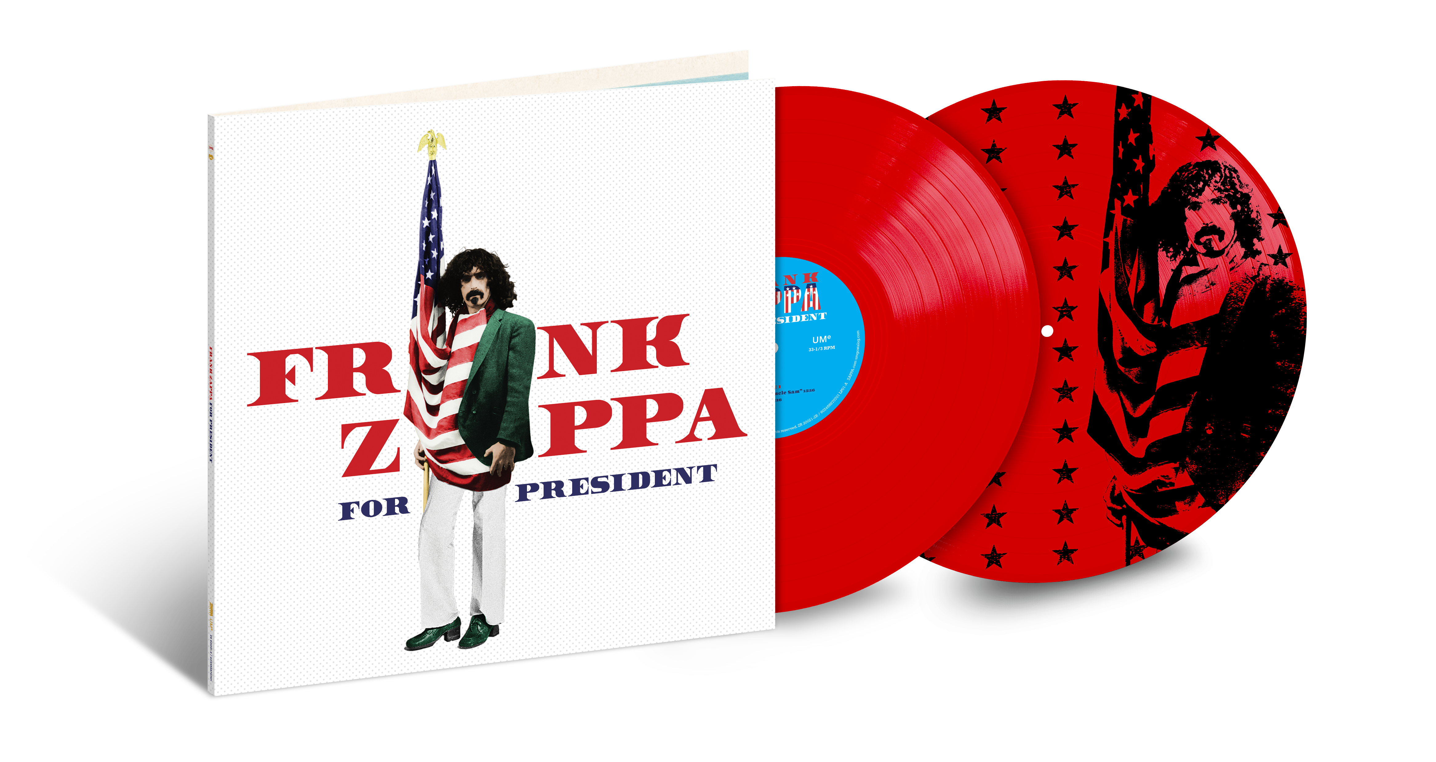 Frank Zappa For President (2LP) *Mystery Vinyl* - Red or White or Blue