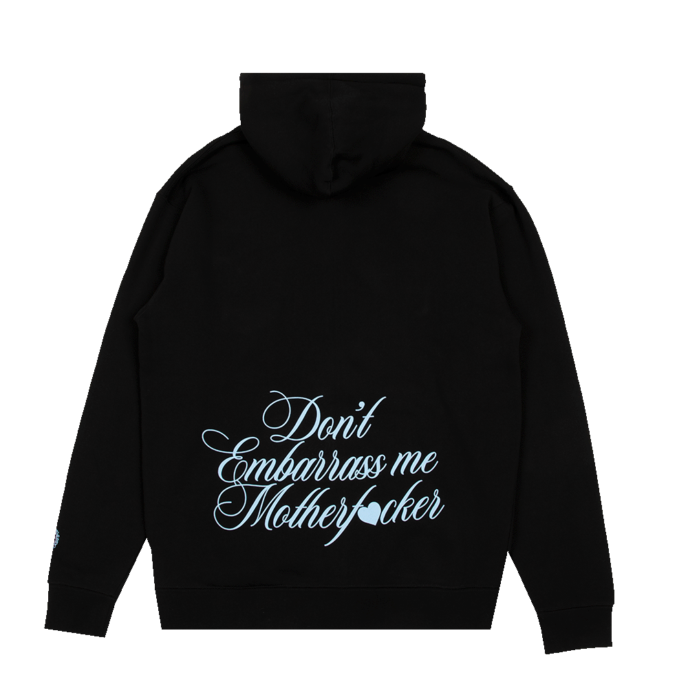 don't embarrass me zip up hoodie