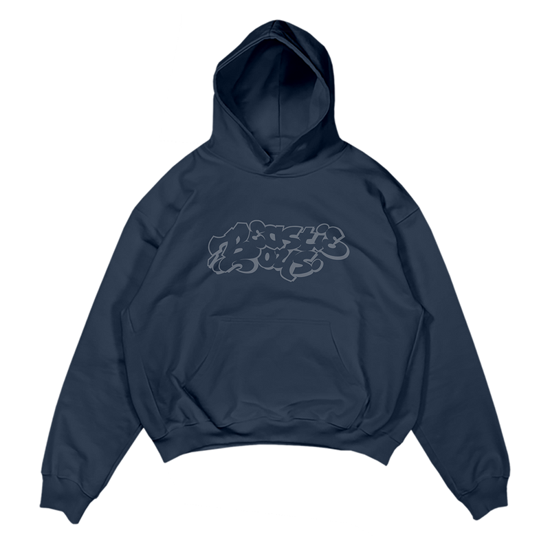 Graffiti Logo Navy Hoodie