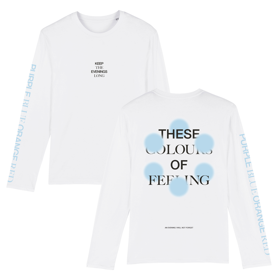 AN EVENING... WHITE LONGSLEEVE TEE