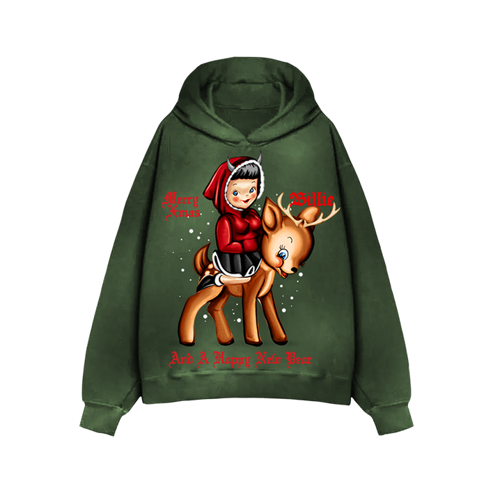 Sweat à capuche Joyeux Noël 