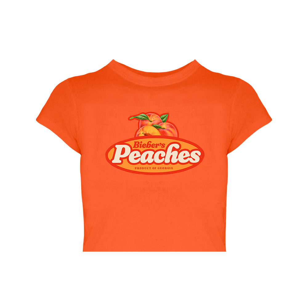 T-shirt court orange Peaches