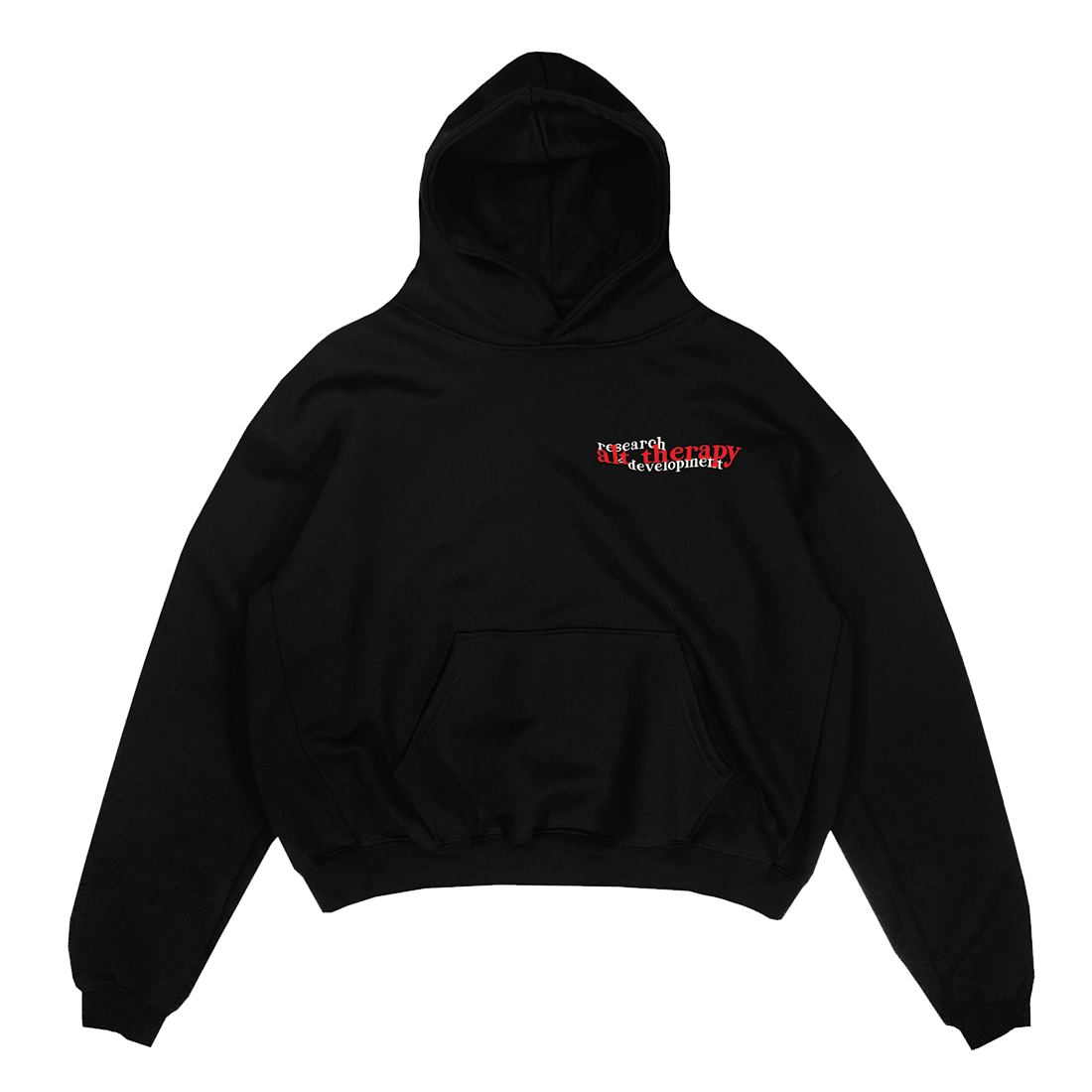 "I Feel I Need You To Breathe" Black Hoodie front