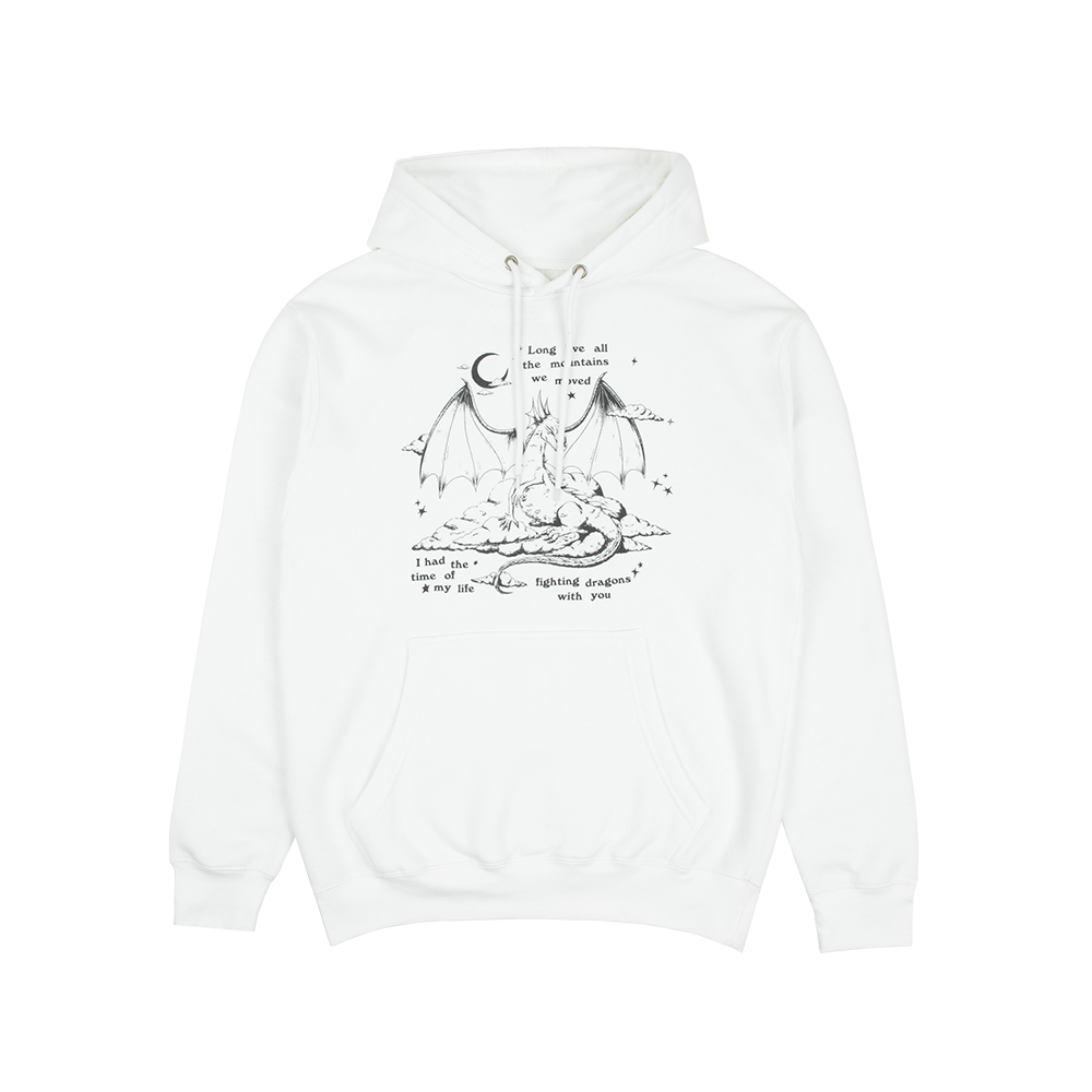 Fighting Dragons With You White Hoodie – UMUSIC Shop Canada
