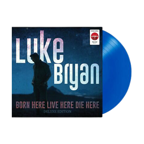 Né ici, vis ici, meurs ici, vinyle bleu de luxe