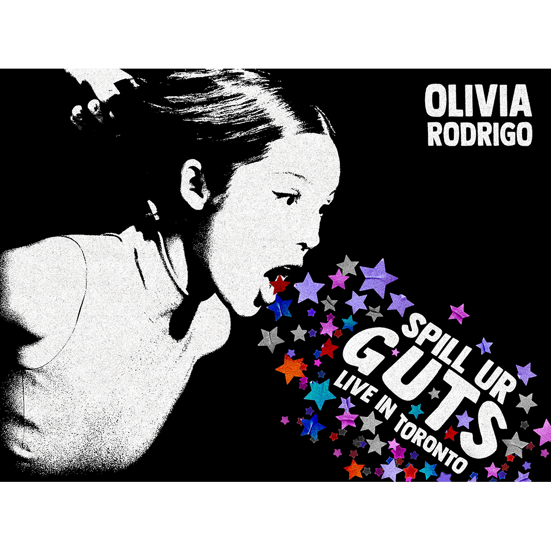 spill ur GUTS crop t-shirt in black – Olivia Rodrigo